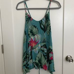 Show Me Your Mumu Tropical Floral Print Mini Dress / Top